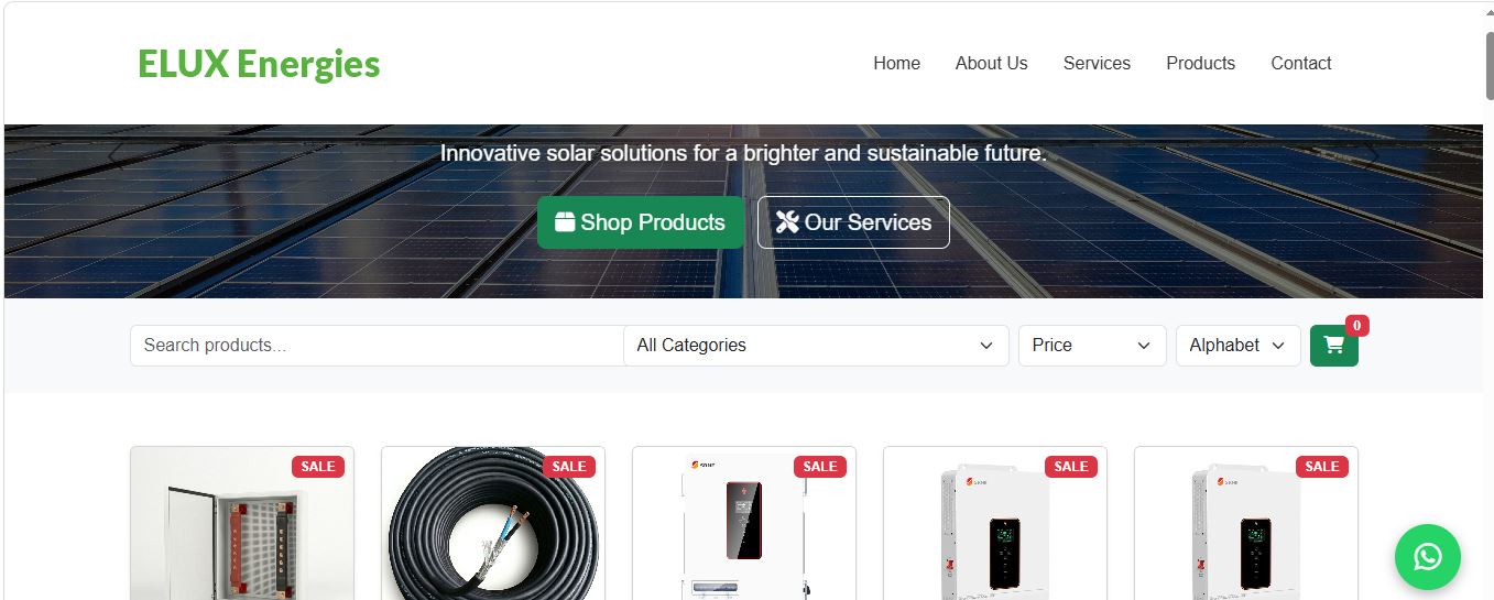 Elux Energies Website