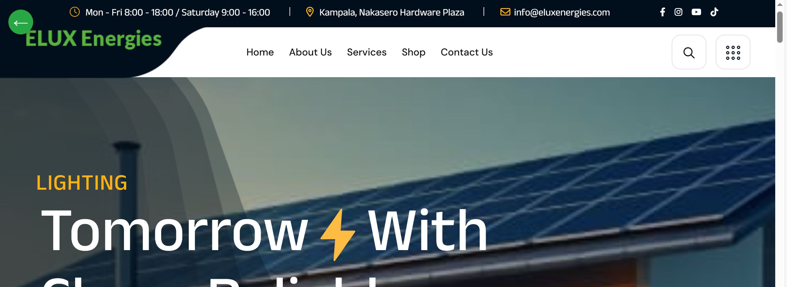 Eluxenergies Website Screenshot