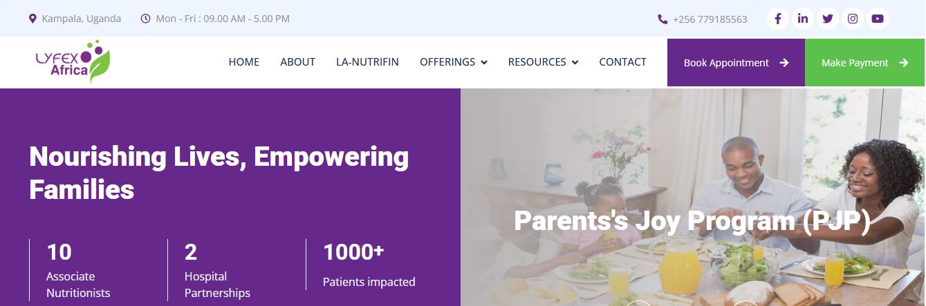 Lyfex Africa Website